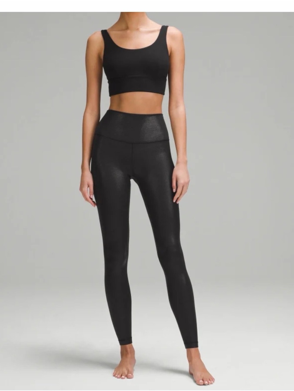 lululemon athletica High-Rise Leggings in Radiate Foil Print Black